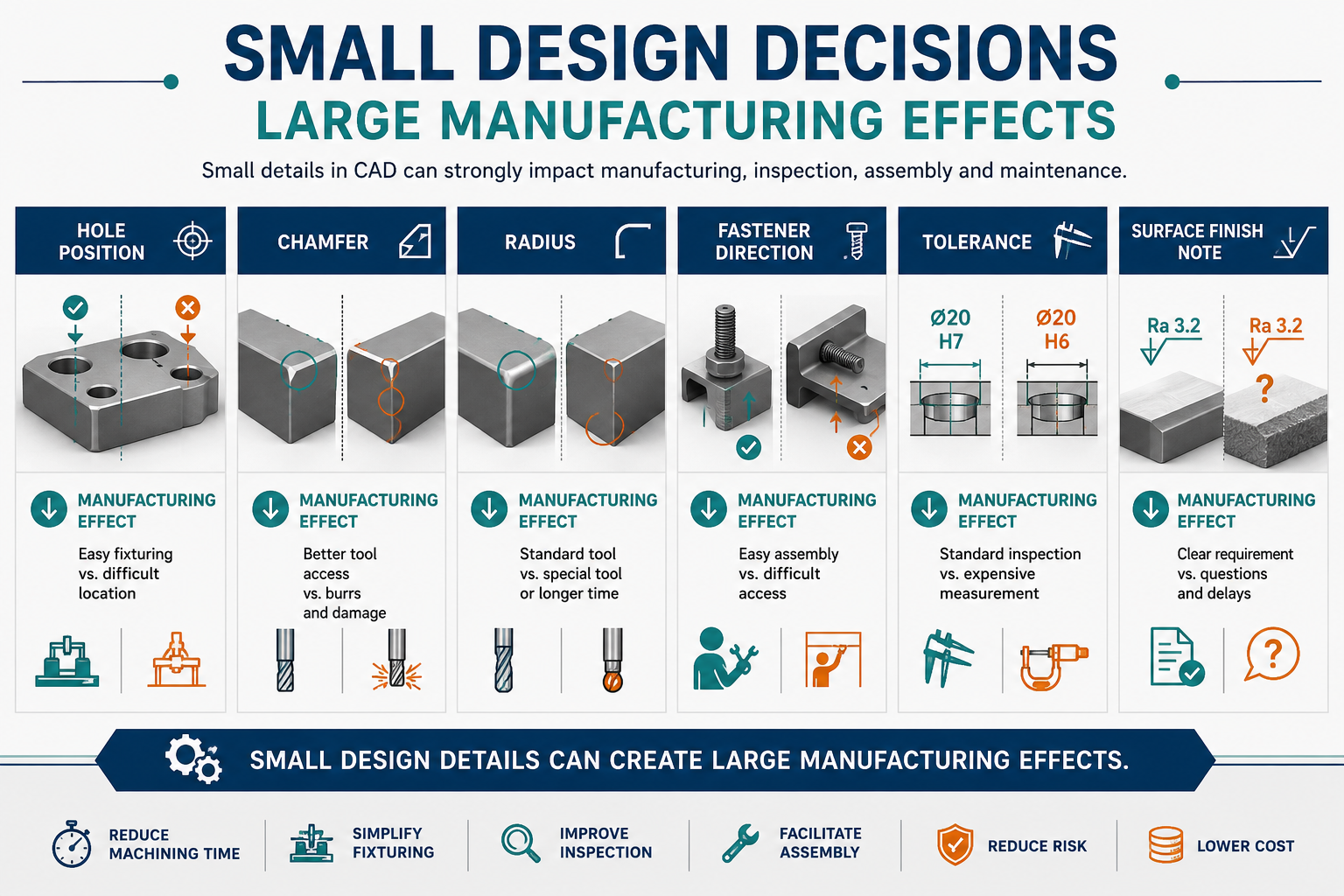 Small design decisions can have large manufacturing effects